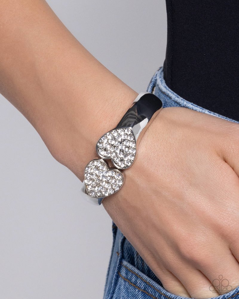 Open Door Jewelry - Romantic Rhapsody - White Bracelet - Paparazzi Accessories