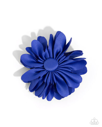 five-dollar-jewelry-material-girl-garden-blue-hair clip-paparazzi-accessories