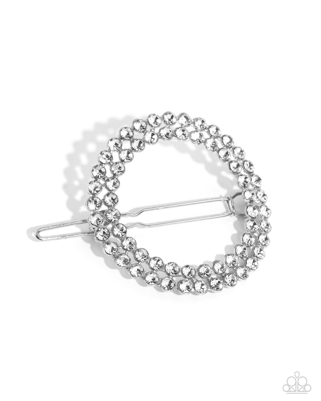 five-dollar-jewelry-inner-circlet-white-hair clip-paparazzi-accessories