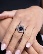 Load image into Gallery viewer, Open Door Jewelry - Undefeated Dazzle - Blue Ring - Paparazzi Accessories
