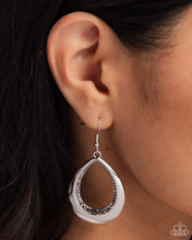 Load image into Gallery viewer, Open Door Jewelry - Inner Iridescence - Silver Earrings - Paparazzi Accessories

