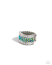 Load image into Gallery viewer, five-dollar-jewelry-smoldering-spectacle-green-ring-paparazzi-accessories
