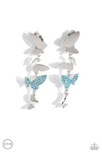 Load image into Gallery viewer, five-dollar-jewelry-flying-flashy-blue-clip-on-paparazzi-accessories
