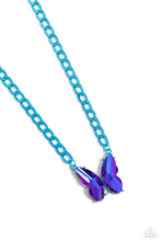 Load image into Gallery viewer, five-dollar-jewelry-fascinating-flyer-blue-necklace-paparazzi-accessories
