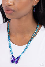 Load image into Gallery viewer, Open Door Jewelry - Fascinating Flyer - Blue Necklace - Paparazzi Accessories
