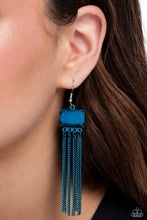 Load image into Gallery viewer, Open Door Jewelry - Dreaming Of TASSELS - Blue Earrings - Paparazzi Accessories
