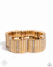 Load image into Gallery viewer, five-dollar-jewelry-linear-legend-gold-bracelet-paparazzi-accessories
