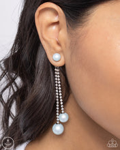 Load image into Gallery viewer, Open Door Jewelry - Give Us A PEARL! - Blue Post Earrings - Paparazzi Accessories
