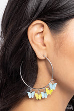 Load image into Gallery viewer, Open Door Jewelry - Bemusing Butterflies - Blue Earrings - Paparazzi Accessories
