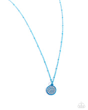 Load image into Gallery viewer, five-dollar-jewelry-bejeweled-basic-blue-necklace-paparazzi-accessories
