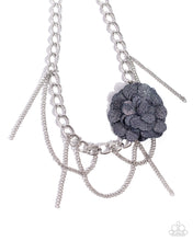 Load image into Gallery viewer, five-dollar-jewelry-deconstructed-denim-blue-necklace-paparazzi-accessories
