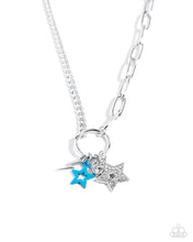 Load image into Gallery viewer, five-dollar-jewelry-stellar-sighting-blue-necklace-paparazzi-accessories
