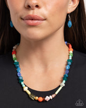 Load image into Gallery viewer, Open Door Jewelry - Colored Can-Can - Multi Necklace - Paparazzi Accessories
