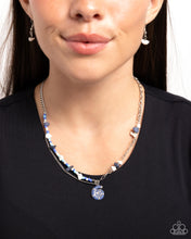 Load image into Gallery viewer, Open Door Jewelry - Spiraling Seafloor - Blue Necklace - Paparazzi Accessories
