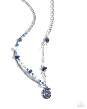 Load image into Gallery viewer, five-dollar-jewelry-spiraling-seafloor-blue-necklace-paparazzi-accessories
