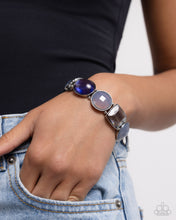 Load image into Gallery viewer, Open Door Jewelry - Glassy Generosity - Blue Bracelet - Paparazzi Accessories
