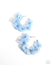 Load image into Gallery viewer, five-dollar-jewelry-petaled-pageant-blue-earrings-paparazzi-accessories
