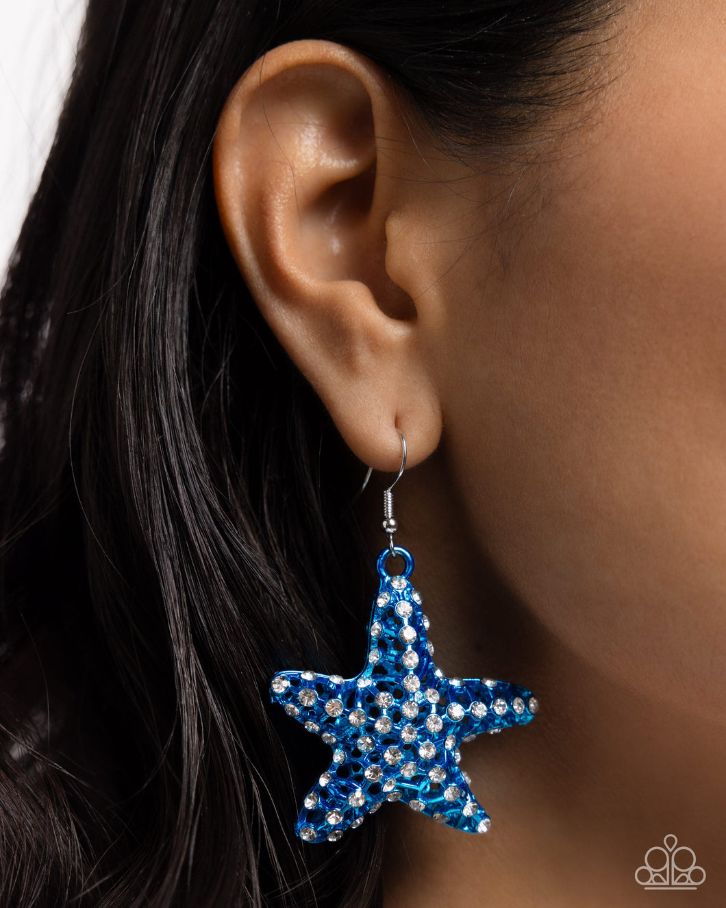 Open Door Jewelry - Skilled Starfish - Blue Earrings - Paparazzi Accessories