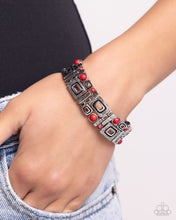 Load image into Gallery viewer, Open Door Jewelry - Forest Feel - Red Bracelet - Paparazzi Accessories
