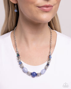 Open Door Jewelry - Refined Redux - Blue Necklace - Paparazzi Accessories