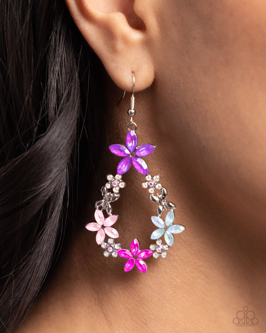 Open Door Jewelry - FAIRY Beautiful - Pink Earrings - Paparazzi Accessories