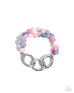 five-dollar-jewelry-hammered-haven-pink-bracelet-paparazzi-accessories