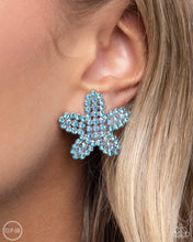 Load image into Gallery viewer, Open Door Jewelry - Starfish Serenade - Blue Clip-On - Paparazzi Accessories
