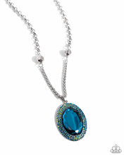 Load image into Gallery viewer, five-dollar-jewelry-manufactured-majesty-blue-necklace-paparazzi-accessories
