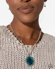 Load image into Gallery viewer, Open Door Jewelry - Manufactured Majesty - Blue Necklace - Paparazzi Accessories
