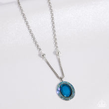 Load image into Gallery viewer, Open Door Jewelry - Manufactured Majesty - Blue Necklace - Paparazzi Accessories
