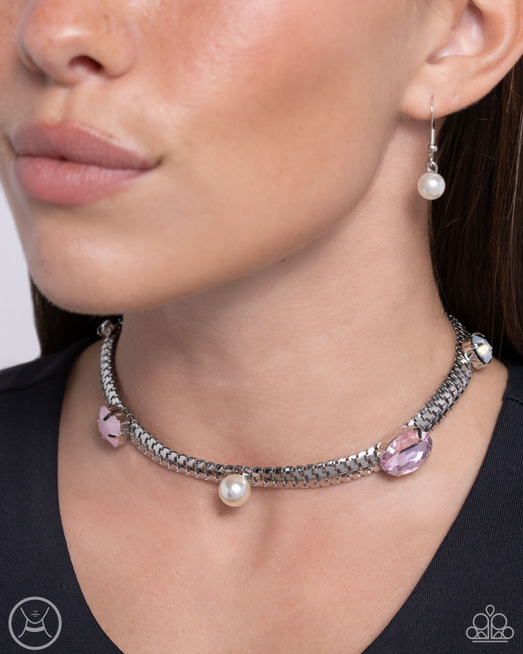 Open Door Jewelry - Classy Collectable - Pink Necklace - Paparazzi Accessories