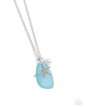 Load image into Gallery viewer, five-dollar-jewelry-sea-glass-stash-blue-necklace-paparazzi-accessories
