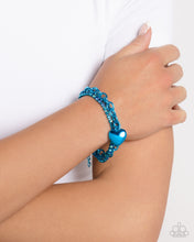 Load image into Gallery viewer, Open Door Jewelry - Affectionate Accent - Blue Bracelet - Paparazzi Accessories
