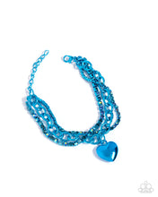 Load image into Gallery viewer, five-dollar-jewelry-affectionate-accent-blue-bracelet-paparazzi-accessories
