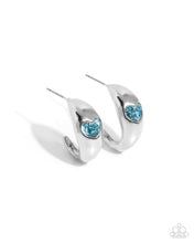 Load image into Gallery viewer, five-dollar-jewelry-perfect-point-blue-earrings-paparazzi-accessories
