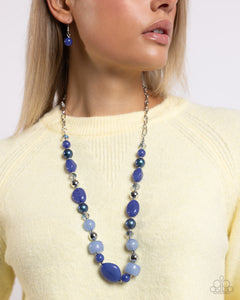 Open Door Jewelry - Beaded Blessing - Blue Necklace - Paparazzi Accessories