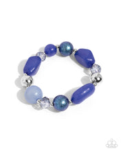 Load image into Gallery viewer, five-dollar-jewelry-beaded-backing-blue-bracelet-paparazzi-accessories
