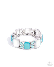 Load image into Gallery viewer, five-dollar-jewelry-lavish-laurels-blue-bracelet-paparazzi-accessories
