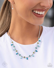 Load image into Gallery viewer, Open Door Jewelry - Feminine Fashion - Blue Necklace - Paparazzi Accessories
