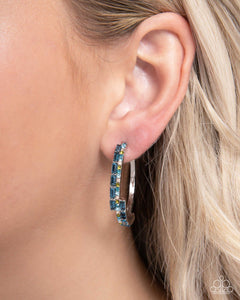 Open Door Jewelry - Ritzy Reputation - Blue Earrings - Paparazzi Accessories