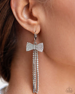 Open Door Jewelry - Dashing Daydream - White Earrings - Paparazzi Accessories