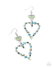 Load image into Gallery viewer, five-dollar-jewelry-parallel-passion-green-earrings-paparazzi-accessories
