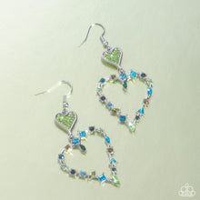 Load image into Gallery viewer, Open Door Jewelry - Parallel Passion - Green Earrings - Paparazzi Accessories
