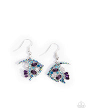 Load image into Gallery viewer, five-dollar-jewelry-fancy-free-fish-purple-earrings-paparazzi-accessories
