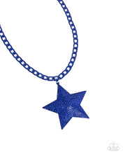 Load image into Gallery viewer, five-dollar-jewelry-stellar-selfie-blue-necklace-paparazzi-accessories
