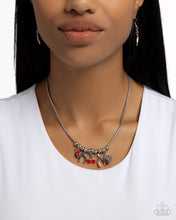 Load image into Gallery viewer, Open Door Jewelry - As Luck Would Have It - Blue Necklace - Paparazzi Accessories
