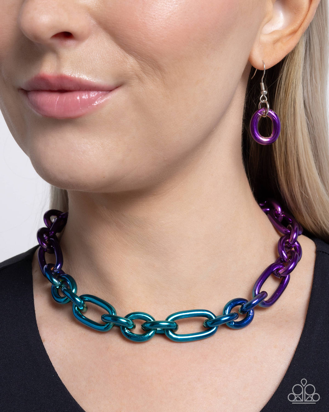 Open Door Jewelry - Nuanced Nightlife - Purple Necklace - Paparazzi Accessories