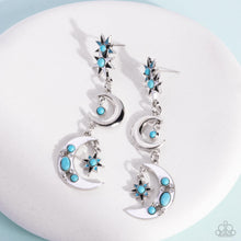 Load image into Gallery viewer, Open Door Jewelry - Stellar Serendipity - Blue Post Earrings - Paparazzi Accessories
