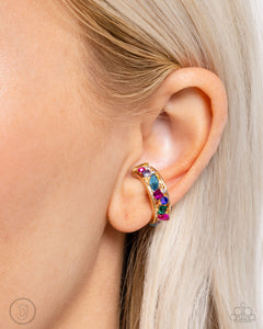 Open Door Jewelry - Adorable Assortment - Gold Post Earrings - Paparazzi Accessories