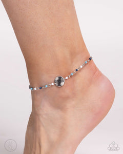 Open Door Jewelry - Florida Freestyle - Blue Anklet - Paparazzi Accessories